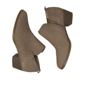 Naturalizer Zarie ankle booties, women’s size 12, taupe color, 2" heel, leather